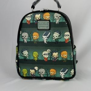 Loungefly Universal Chibi Monsters Backpack